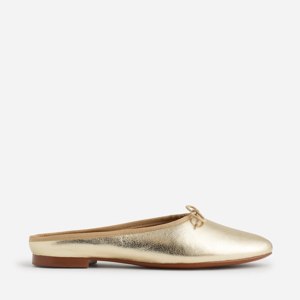 Madewell Metallic Gold Ballet Flats - Picture 2 of 4